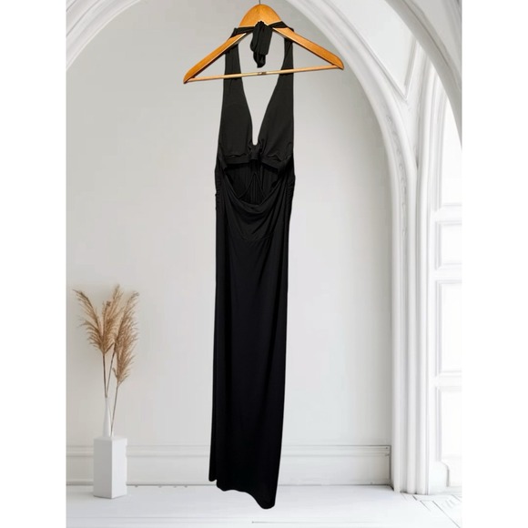 Fashions Best Kept Secret Bra Tops Black Elegant Maxi Dress Stretch Size Large - Picture 6 of 16